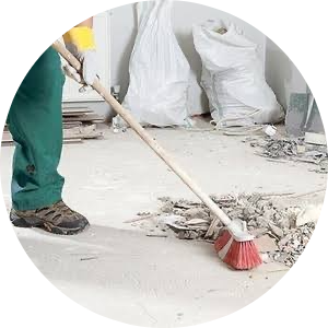 Прибирання сміття після ремонту